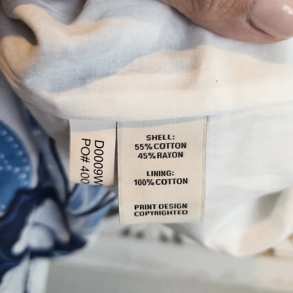 TORI RICHARD DRESS BUTTON DOWN BRAIDED BELT SHORT SLEEVES FLORAL NWOT SIZE SMALL - Picture 6 of 15